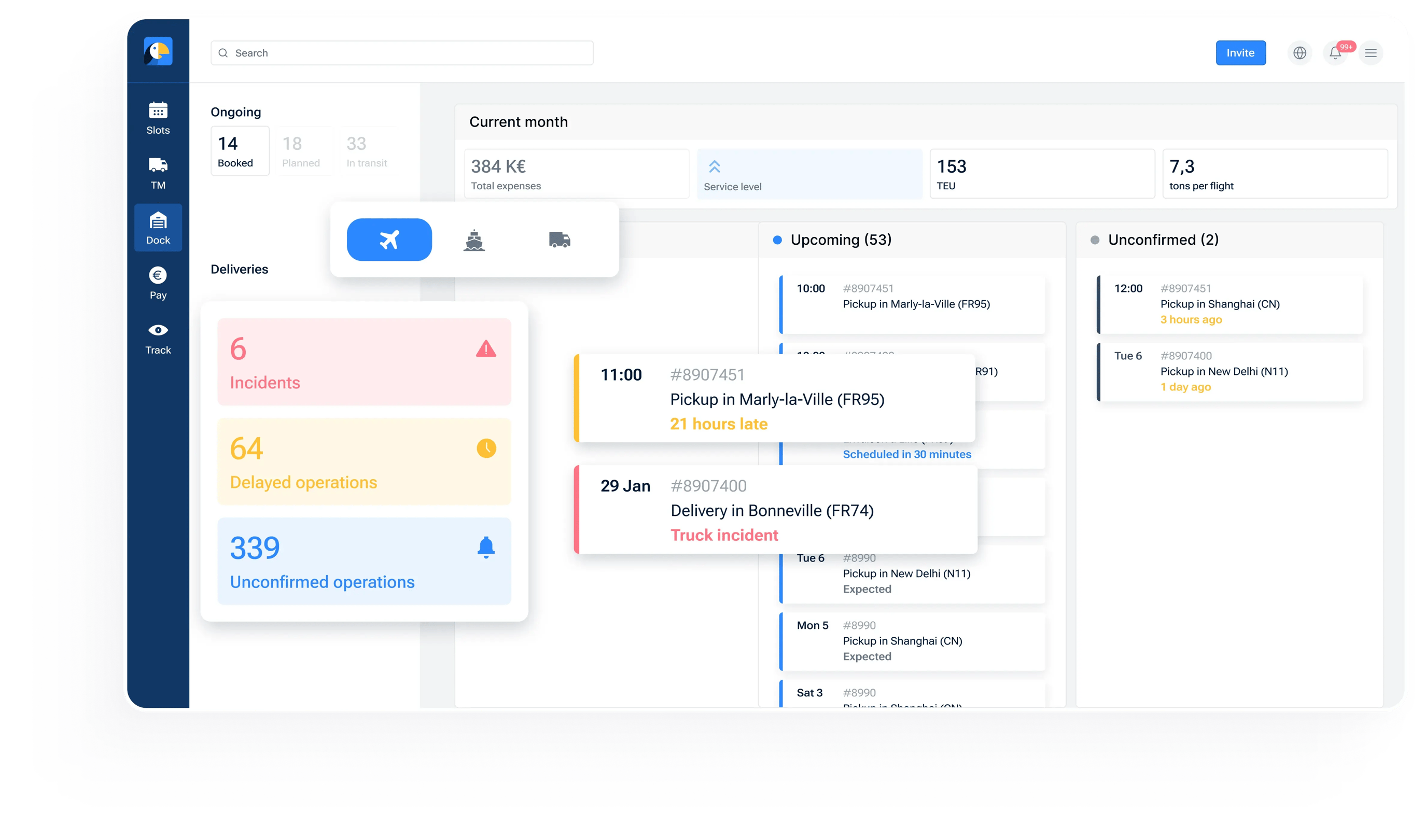 Dashboard Shiptify