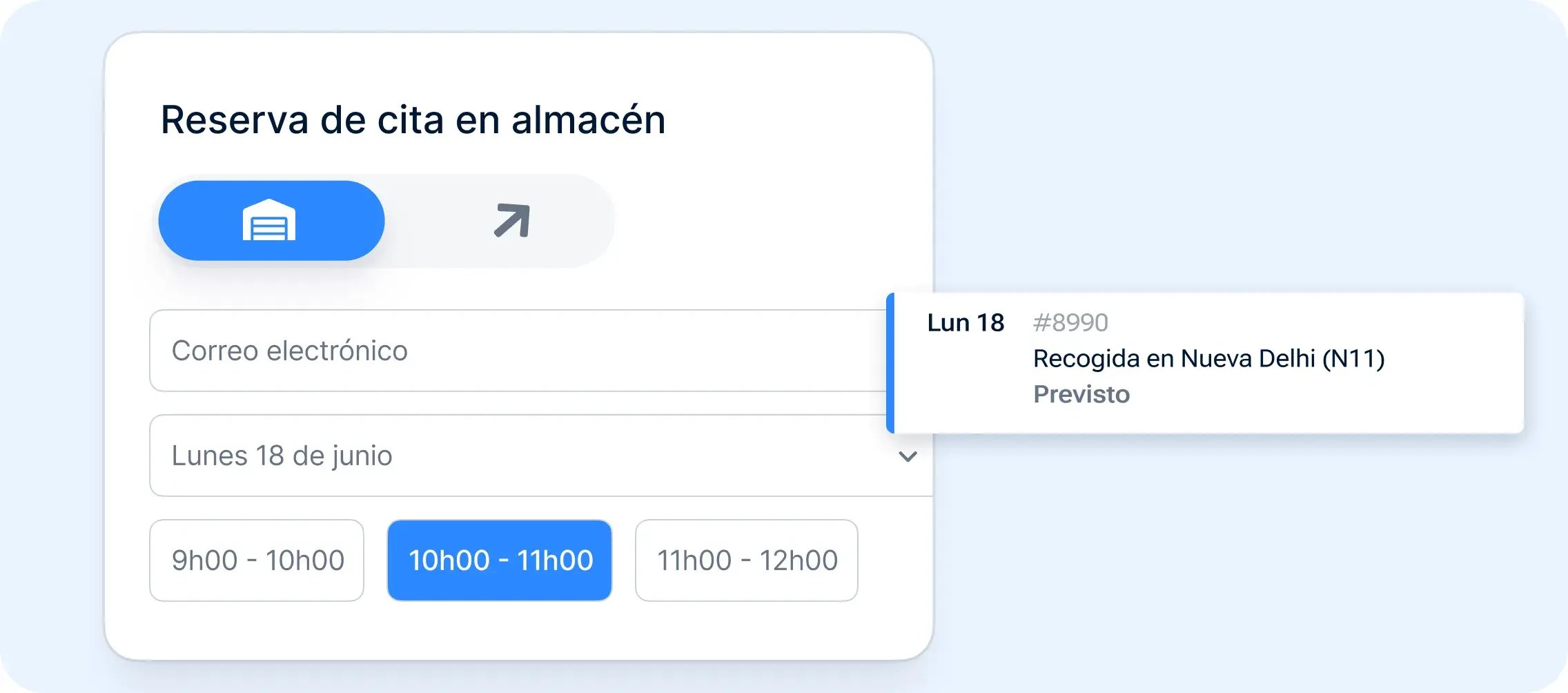 ES_Bento - Planning et rendez-vous entrepôt