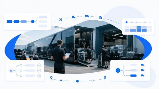logistique formule 1