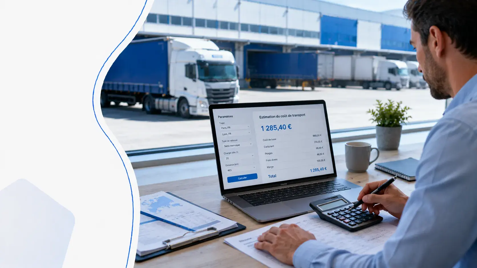 calcul transports marchandises